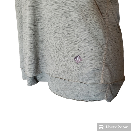 Prana womens Y tank top triangle Embroidered strap raw hem yoga size Small - Picture 6 of 9